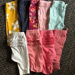 9 piece Carter Infant Pants